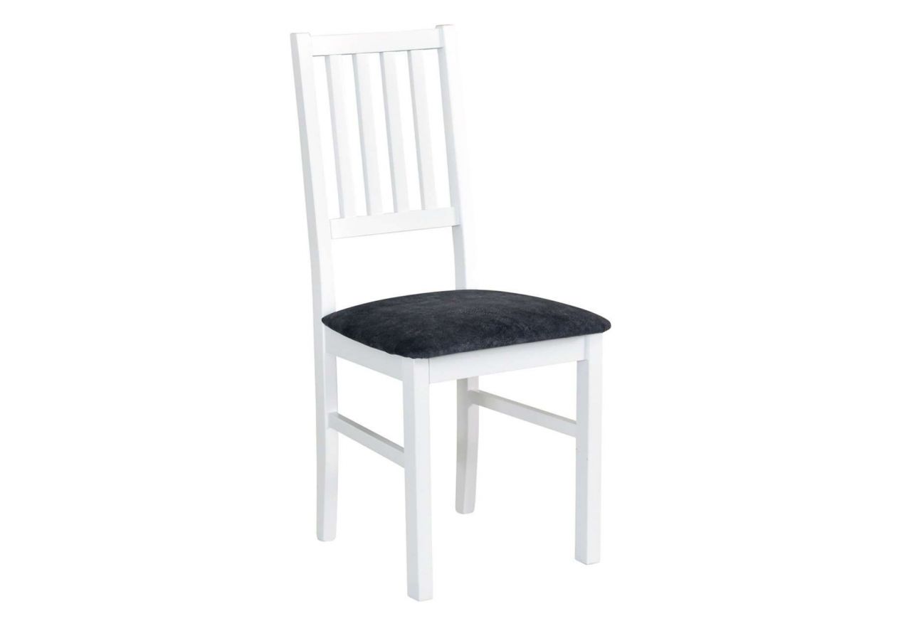 Klasyczne, modne krzesło z tapicerowanym siedziskiem do salonu - NUN 7