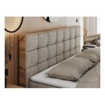 Łóżko kontynentalne ALBERO 1 120x200 - H4 - beżowy, struktura