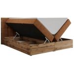 Łóżko kontynentalne ALBERO 1 140x200 - H4 - pomarańczowy, struktura