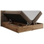 Łóżko kontynentalne ALBERO 1 200x200 - H3 - brązowy, welwet