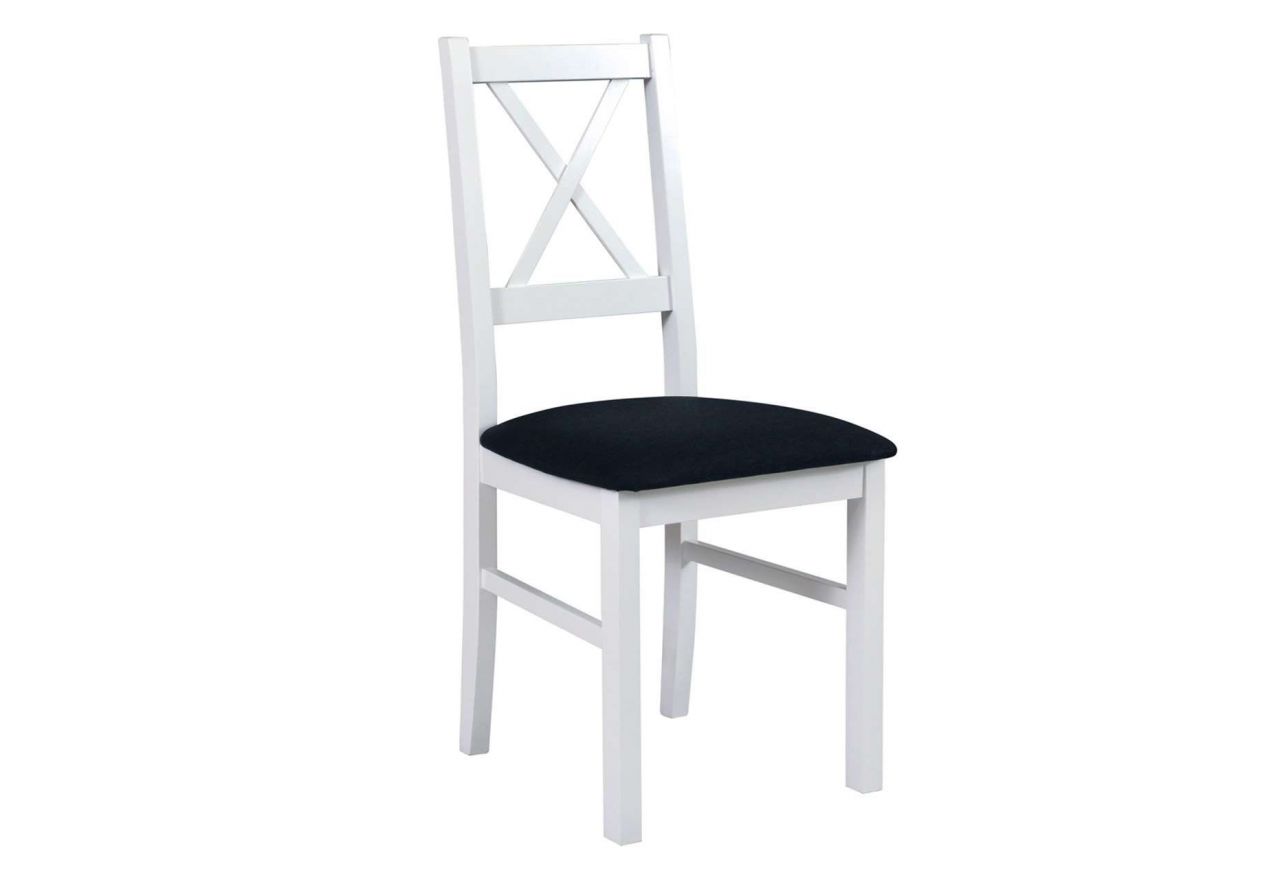Modne krzesło z ciekawym i wysokim oparciem do salonu - NUN 10