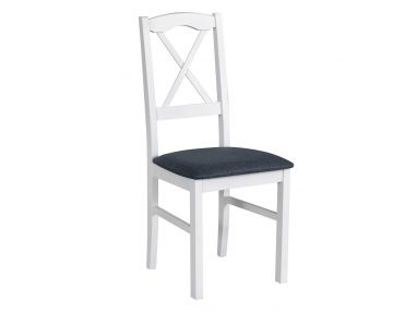 Krzesło bukowe, drewniane z wysokim oparciem do salonu i kuchni - NUN 11