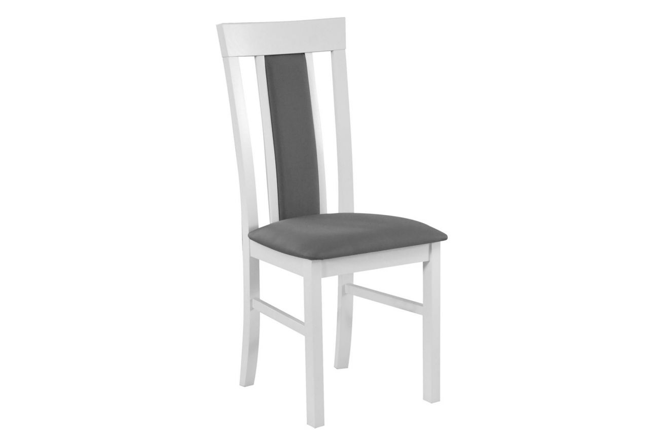 Eleganckie i designerskie krzesło tapicerowane drewniane do jadalni - MONTU 8
