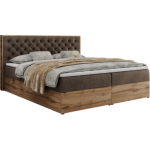 Łóżko kontynentalne ALBERO 3 200x200 - H3 - brązowy, welwet