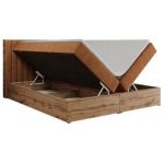 Łóżko kontynentalne ALBERO 4 180x200 - H4 - pomarańczowy, struktura