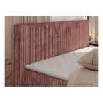 Łóżko kontynentalne TILIANO KING 180x200 - H4 - różowy, sztruks