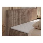 Łóżko kontynentalne TILIANO KING 180x200 - H3 - brązowy, sztruks