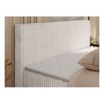 Łóżko kontynentalne TILIANO KING 200x200 - H4 - beżowy, sztruks