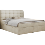 Łóżko kontynentalne FAST 180x200 - H3 - beżowy, welwet