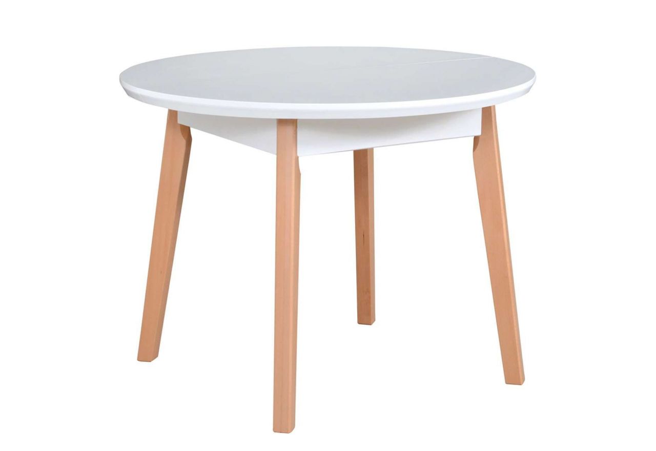 Rozkładany okrągły stół z wysokimi i eleganckimi nóżkami - COMA 4
