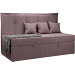 Łóżko młodzieżowe BANCO 90x200 - H3 - różowy, struktura - topper T25