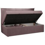 Łóżko młodzieżowe BANCO 90x200 - H3 - różowy, struktura - topper T25