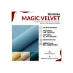 Łóżko młodzieżowe FLOW 90x180 - H3 - niebieski, welwet - topper T25