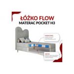 Łóżko młodzieżowe FLOW 90x180 - H3 - żółty, struktura - topper T25