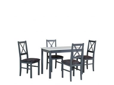 Zestaw, komplet mebli do kuchni stół i krzesła - stół MASTER 2 + krzesła NUN 10