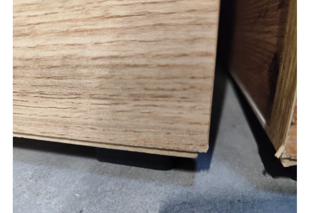 Łóżko kontynentalne AMORE KING 200x200 - Monolith 15 - brązowy - OUTLETU