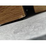 Łóżko kontynentalne AMORE KING 200x200 - Monolith 15 - brązowy - OUTLETU