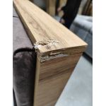 Łóżko kontynentalne AMORE KING 200x200 - Monolith 15 - brązowy - OUTLETU