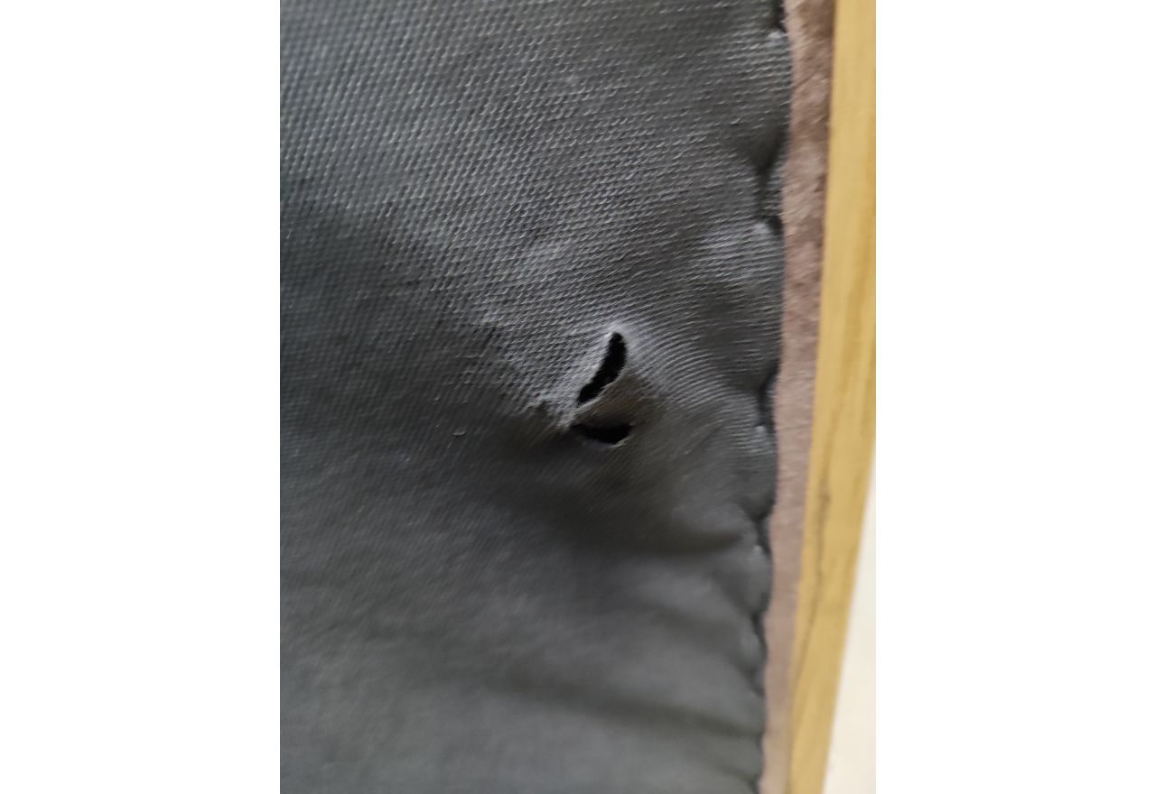 Łóżko kontynentalne AMORE KING 200x200 - Monolith 15 - brązowy - OUTLETU