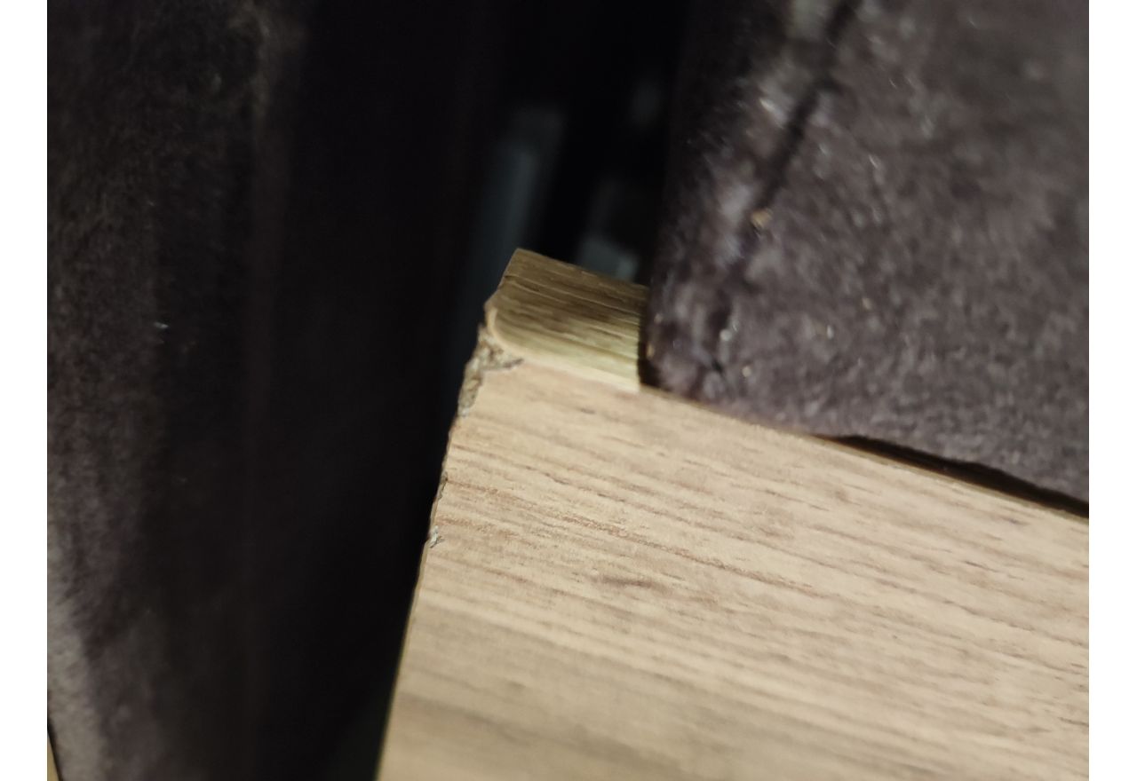 Łóżko kontynentalne AMORE KING 200x200 - Monolith 15 - brązowy - OUTLETU