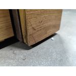 Łóżko kontynentalne AMORE KING 200x200 - Monolith 15 - brązowy - OUTLETU