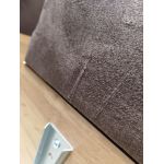 Łóżko kontynentalne AMORE KING 200x200 - Monolith 15 - brązowy - OUTLETU