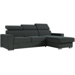 Narożnik FOX L - uniwersalny - ciemnoszary, struktura