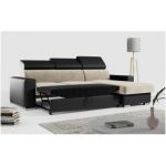 Narożnik FOX L - uniwersalny - beżowy, czarny, welwet, ekoskóra