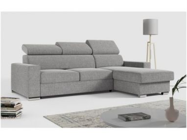 Narożnik FOX L - uniwersalny - jasnoszary, struktura