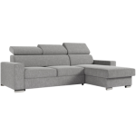 Narożnik FOX L - uniwersalny - jasnoszary, struktura