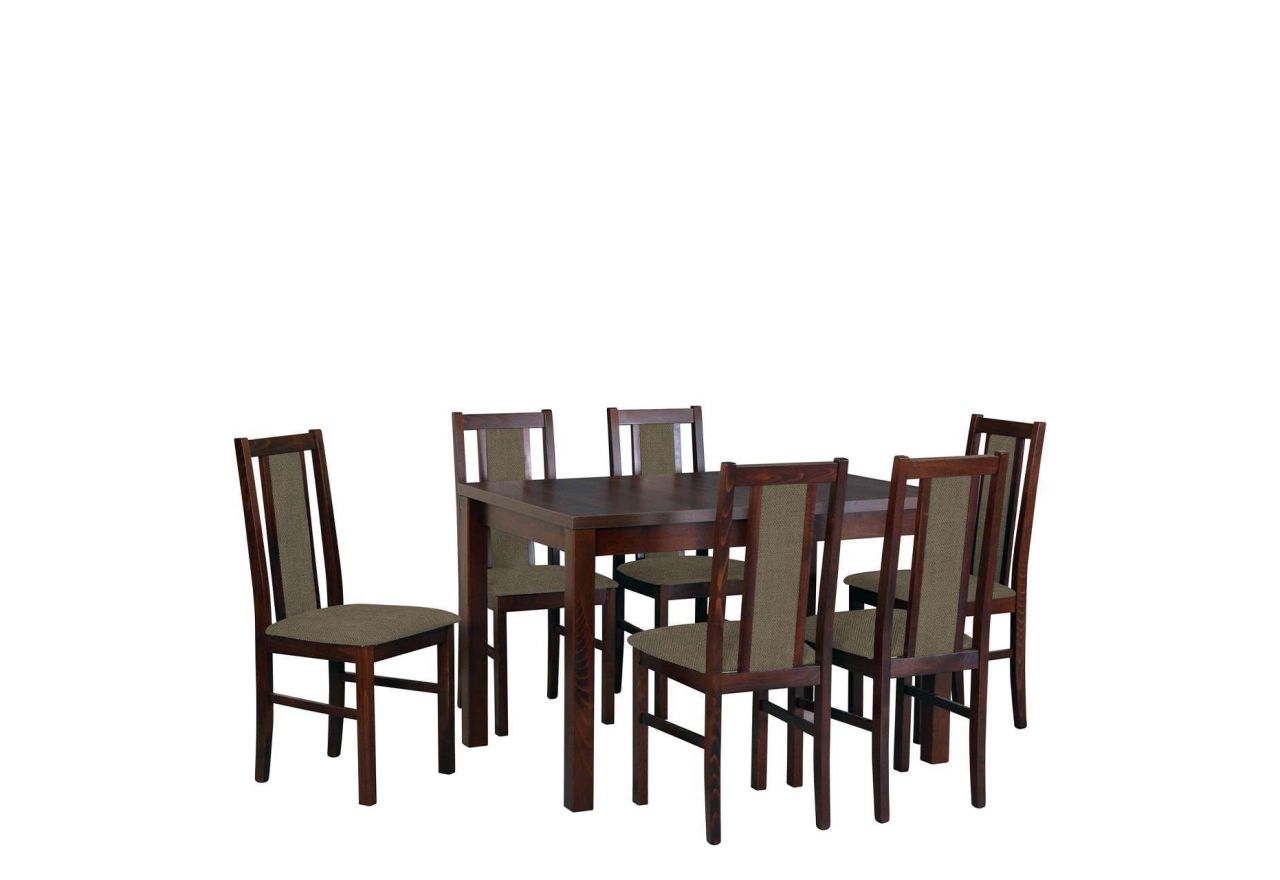 Komplet, zestaw mebli do kuchni, drewniane - stół MASTER 5 + krzesła ANAT 14