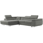 Narożnik GUSTAW L - strona lewa - szary, boucle