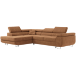 Narożnik GUSTAW L - strona lewa - pomarańczowy, struktura