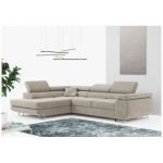 Narożnik GUSTAW L - strona lewa - beżowy, struktura