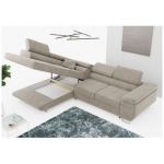 Narożnik GUSTAW L - strona lewa - beżowy, struktura