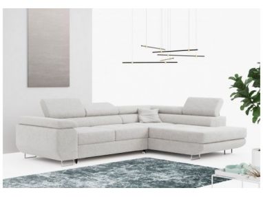 Narożnik GUSTAW L - strona prawa - jasnoszary, boucle