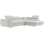 Narożnik GUSTAW L - strona prawa - jasnoszary, boucle