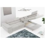 Narożnik GUSTAW L - strona prawa - jasnoszary, boucle