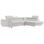 Narożnik GUSTAW L - strona prawa - jasnoszary, boucle