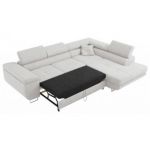 Narożnik GUSTAW L - strona prawa - jasnoszary, boucle