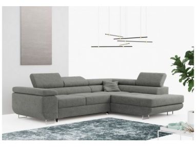 Narożnik GUSTAW L - strona prawa - szary, boucle