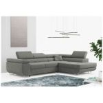 Narożnik GUSTAW L - strona prawa - szary, boucle