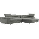 Narożnik GUSTAW L - strona prawa - szary, boucle