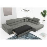 Narożnik GUSTAW L - strona prawa - szary, boucle