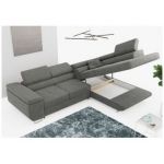 Narożnik GUSTAW L - strona prawa - szary, boucle