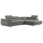 Narożnik GUSTAW L - strona prawa - szary, boucle