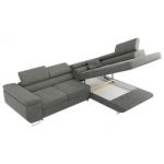 Narożnik GUSTAW L - strona prawa - szary, boucle