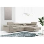 Narożnik GUSTAW L - strona prawa - beżowy, struktura