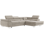 Narożnik GUSTAW L - strona prawa - beżowy, struktura