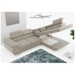 Narożnik GUSTAW L - strona prawa - beżowy, struktura